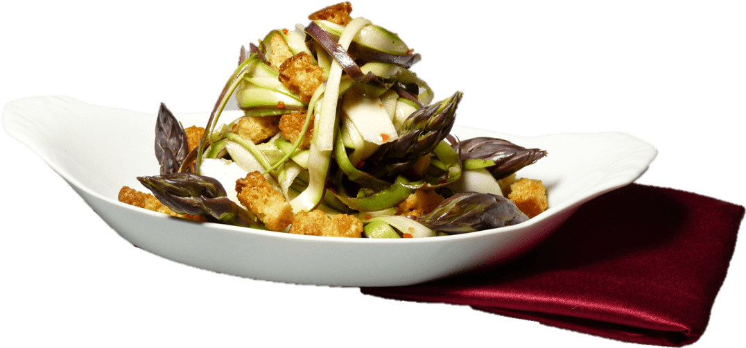 Shave Asparagus Salad - Garden Asparagus (1101x525), Png Download