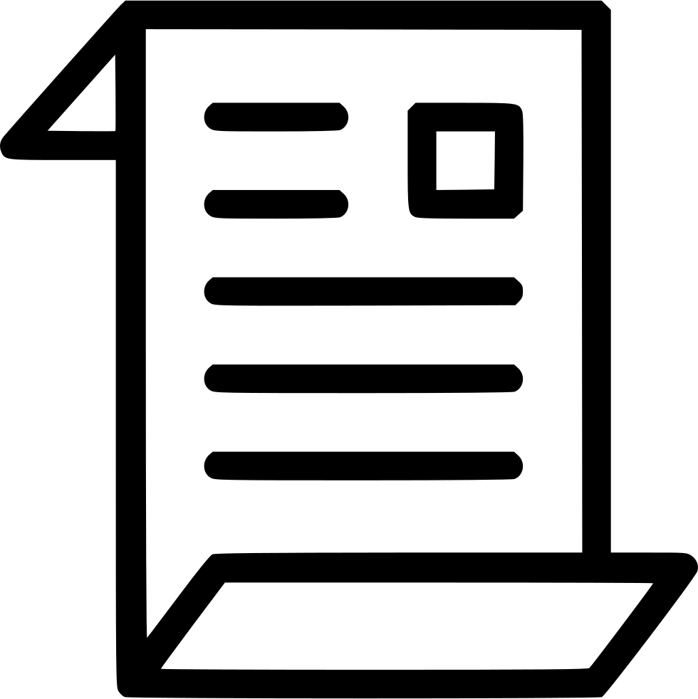 Paper Document Report Journal Thesis Comments - Document (980x982), Png Download