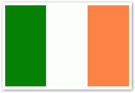 Flag Of Ireland Sticker - Irlands Flagga (600x418), Png Download