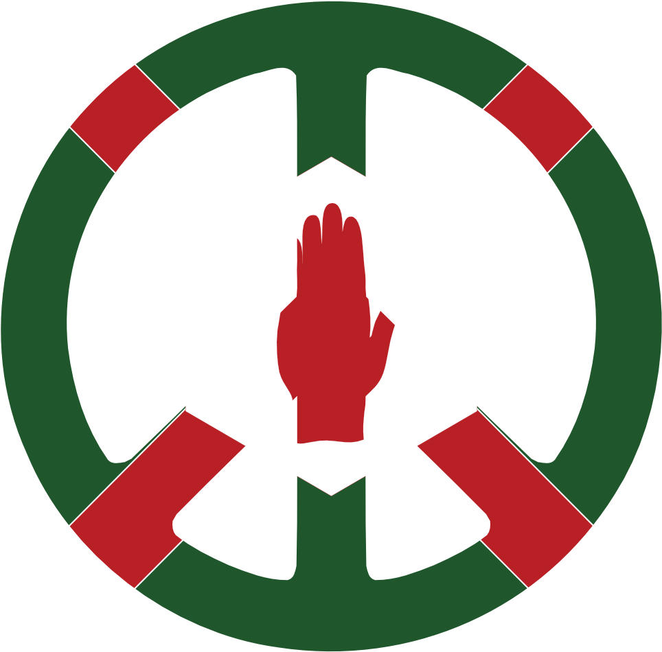 Northern Ireland Peace Symbol Flag 3 Cnd Logo Youtube - Angel Tube Station (999x999), Png Download