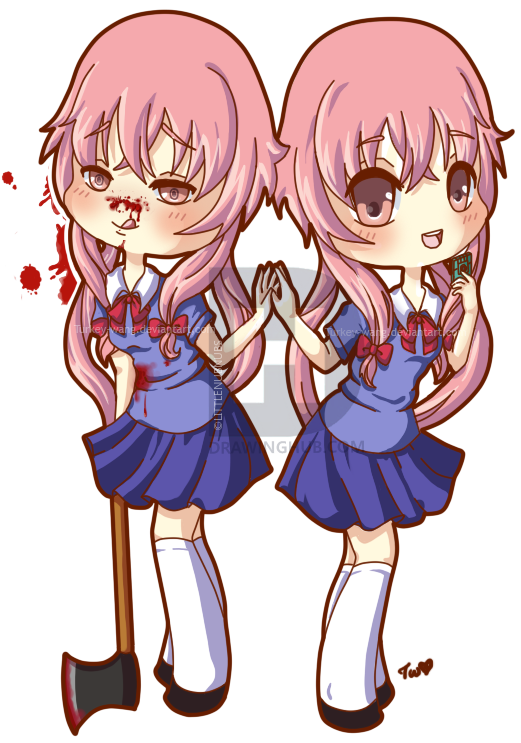 Yuno Gasai - Yuno Gasai Cute Chibi (623x771), Png Download