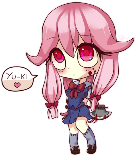 Photo - Chibi Anime Girl With Pink Hair (530x586), Png Download