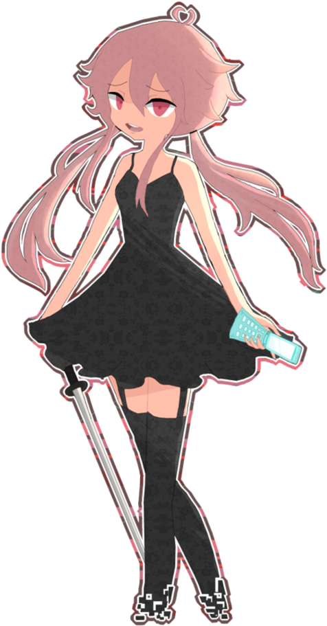 Yuno Gasai By Kotoneharuka On Deviantart - Transparent Yuno Gasai Phone (757x1055), Png Download