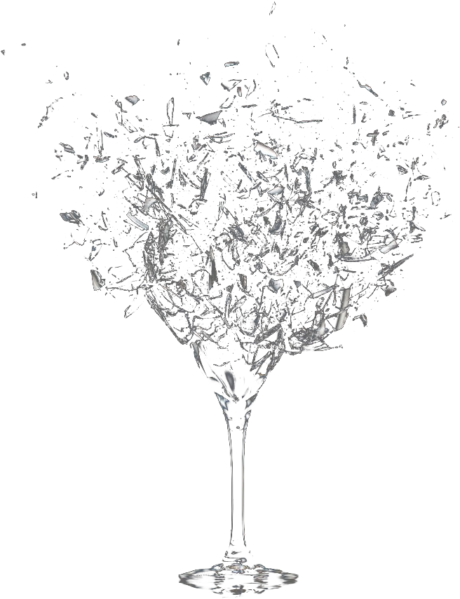 Totally Transparent Glass Shattering Png - Glass (819x1024), Png Download