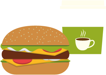 Subway - Cheeseburger (402x380), Png Download