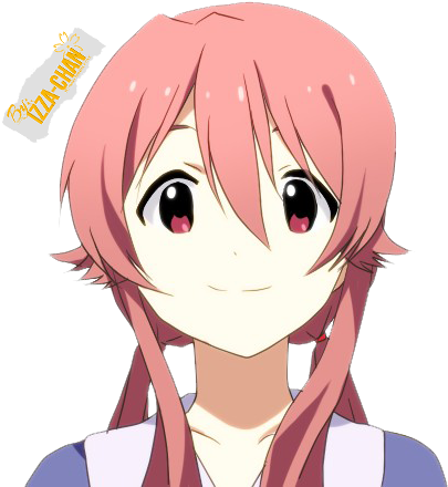 Gasai Yuno By Izza-chan On Deviantart Yuno Gasai - They Grow Up So Fast Anime (429x456), Png Download
