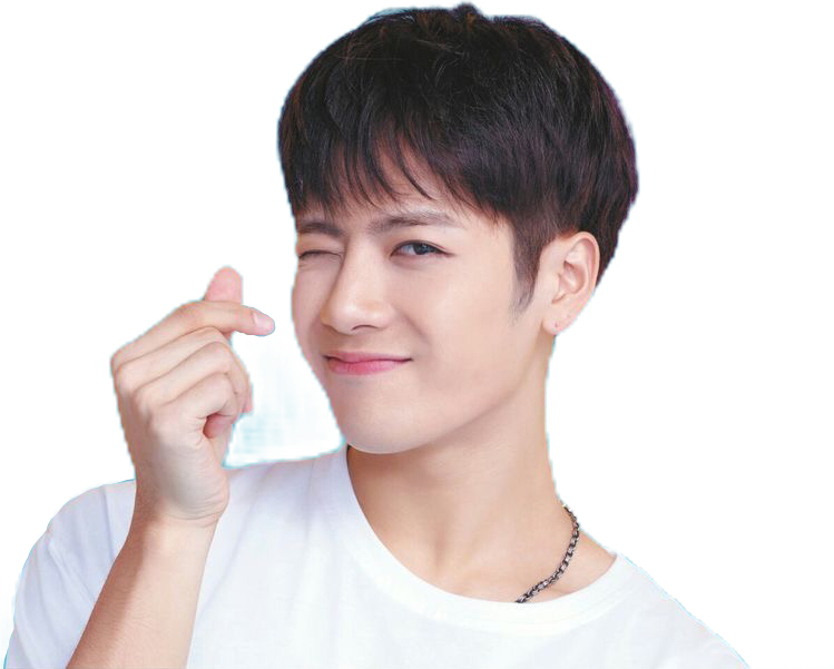Jackson Sticker - Jackson Wang Heart (749x601), Png Download