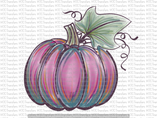 Watercolor Pumpkin - Pumpkin (600x450), Png Download