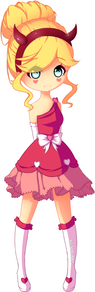 Star Butterfly Blood Moon Ball By Kelsobunny On Deviantart - Star Gegen Die Mächte Des Bösen Star Hot (705x938), Png Download