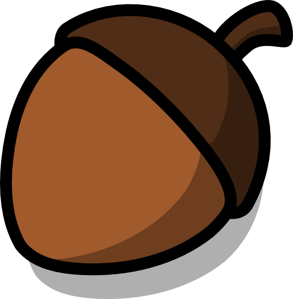 28 Collection Of Acorn Cartoon Drawing - Acorn Clipart (588x599), Png Download
