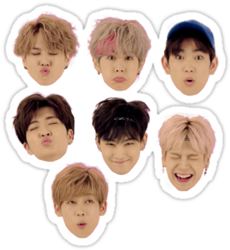 "got7 Just Right Faces" Stickers - Got7 Just Right Png (375x360), Png Download