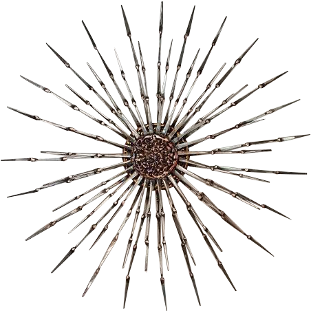 Designs Starburst Metal Welded - Vitra Clock (570x519), Png Download