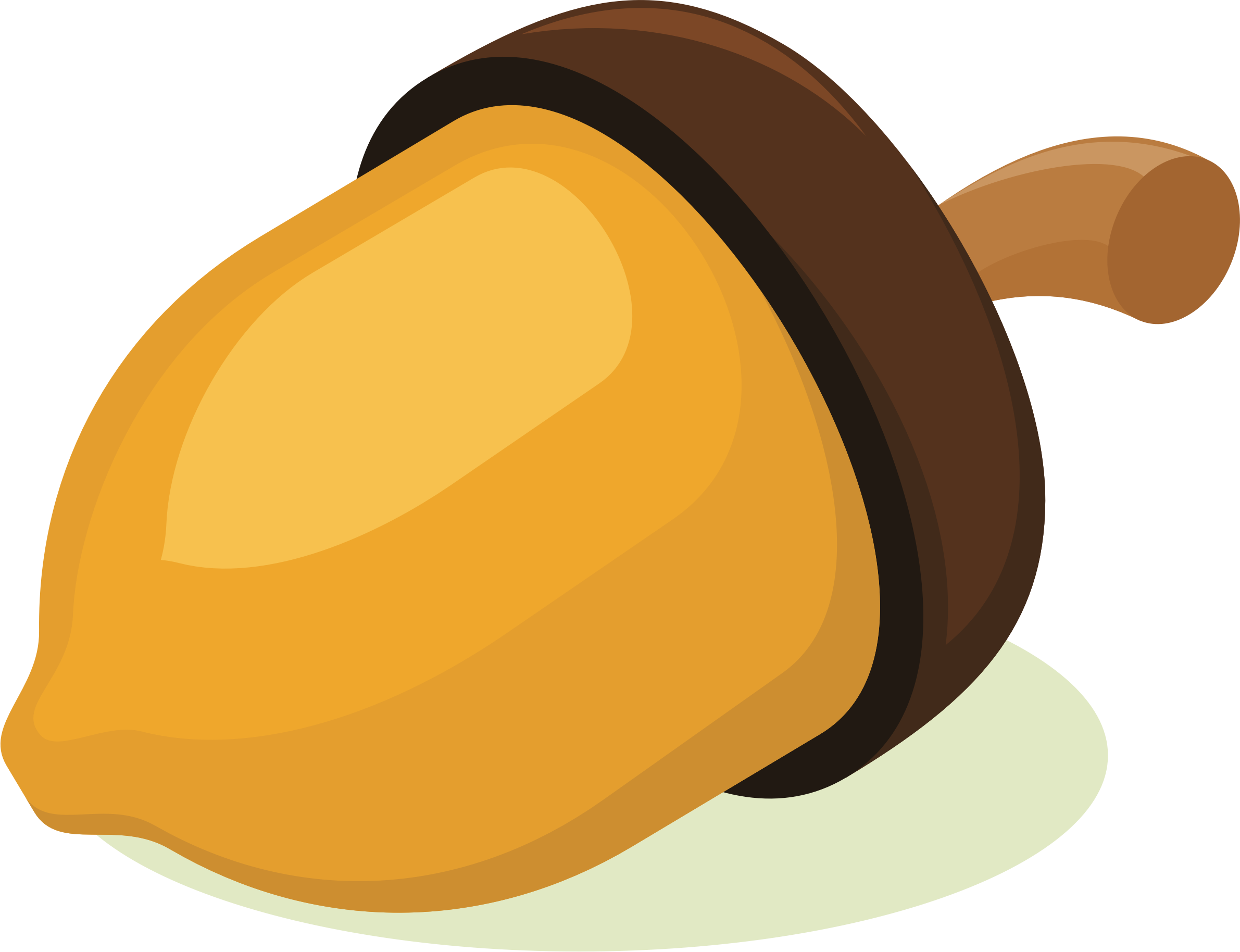 Big Image - Acorn Clipart (2381x1828), Png Download