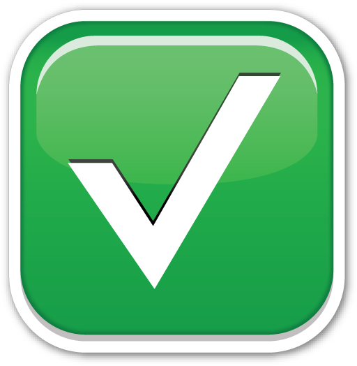 Check Mark Emoji Png Check Emoji Whatsapp Png Free Transparent PNG