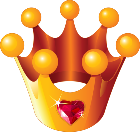 Clip Transparent Collection High Quality Free - Queen Of Hearts Crown Clipart (450x424), Png Download
