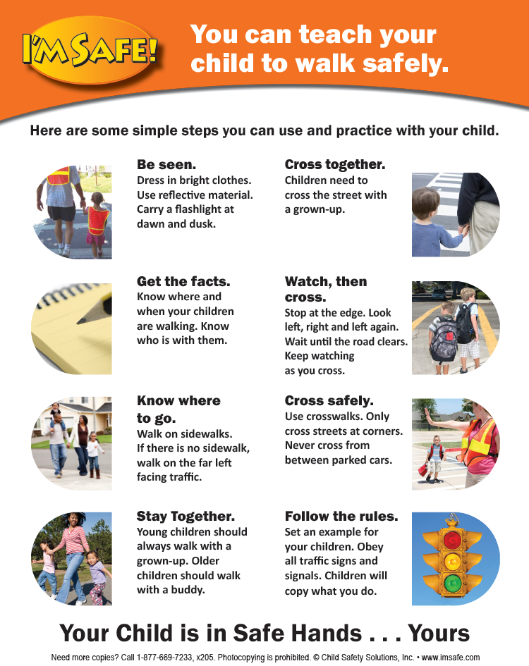 6-5035 Parent Tip Sheet - Pedestrian Safety Tips (750x945), Png Download