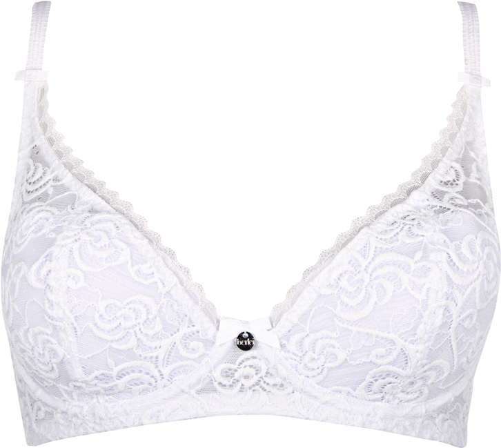 Heaven Lace Padded Bra - White Lace Bra Png (800x800), Png Download