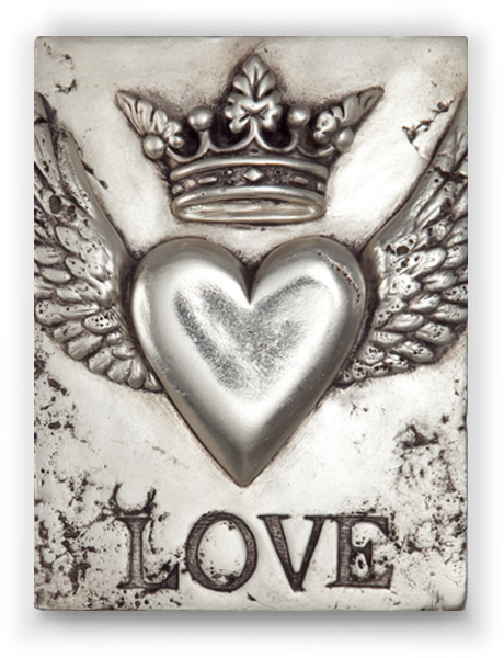 Amour Heart Tile By Sid Dickens - Love (460x600), Png Download