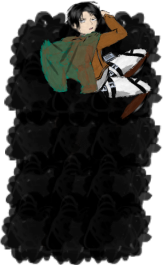 Levi From "attack On Titan" Found In Club Cosplay On - Illustration (332x546), Png Download