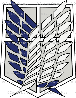 Attack On Titan Survey Corps Emblem - Attack On Titan Logo (312x400), Png Download