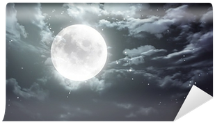 Cielo Oscuro Con Luna (400x400), Png Download