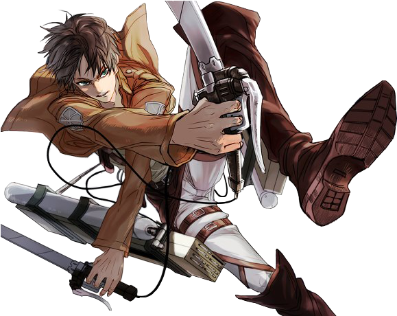 Attack On Titan Png Picture - Eren Attack On Titan Png (600x459), Png Download
