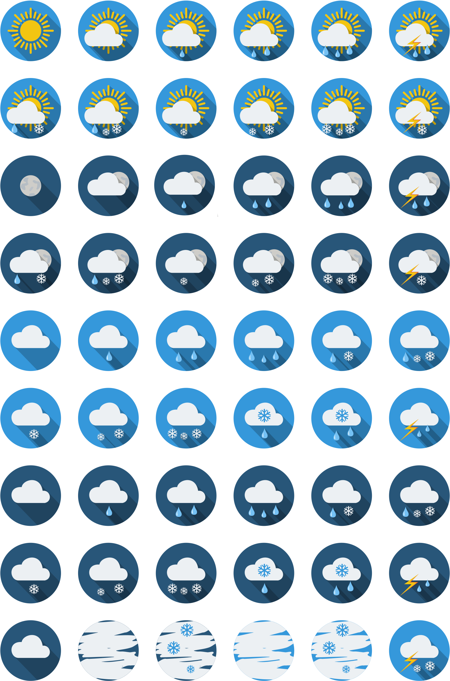 This Free Icons Png Design Of Weather Round Icons (1697x2400), Png Download