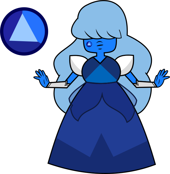 Bubble-blitz Sapphire - Steven Universe Blue Sapphire (650x663), Png Download