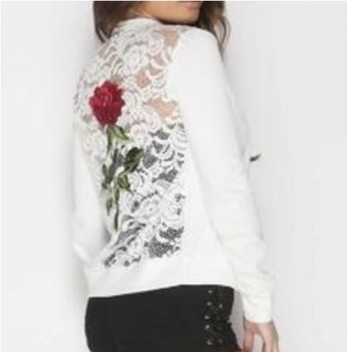White Lace Jacket - Jacket (500x638), Png Download