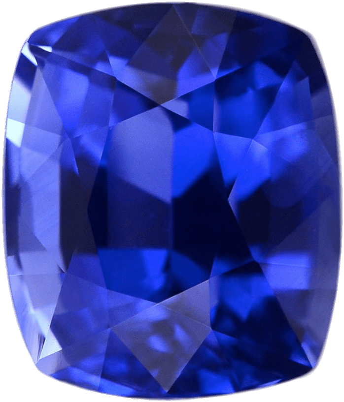 Miscellaneous - Cornflower Gemstone Cushion Shape Lotus Cert 2.11 Ct (1280x1280), Png Download