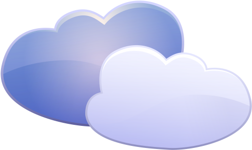 Clouds Weather Icon Png Clip Art - Cloud (491x292), Png Download