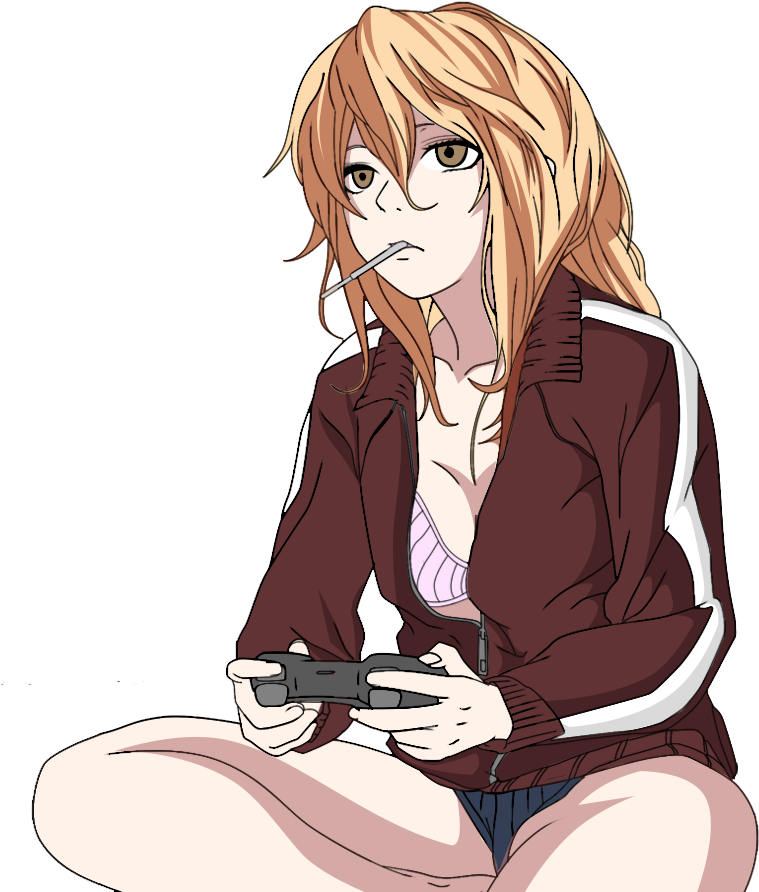 285kib, 887x900, Gamur Grill - Sexy Gamer Girls Anime (887x900), Png Download