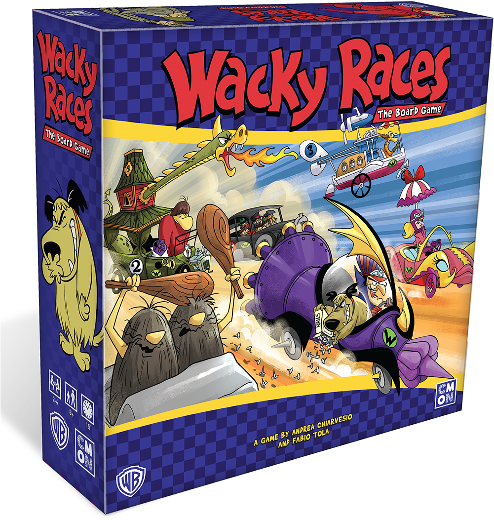 Dick Dastardly And Muttley Will Be Jumping In The Cardboard - Wacky Races Board Game Cmon (1000x1125), Png Download