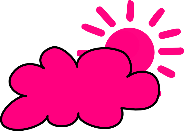 Weather Icon Clip Art - Cloud And Sun Clipart (600x427), Png Download