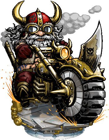 Dwarven Hog Rider Ii Figure - Wiki (352x453), Png Download