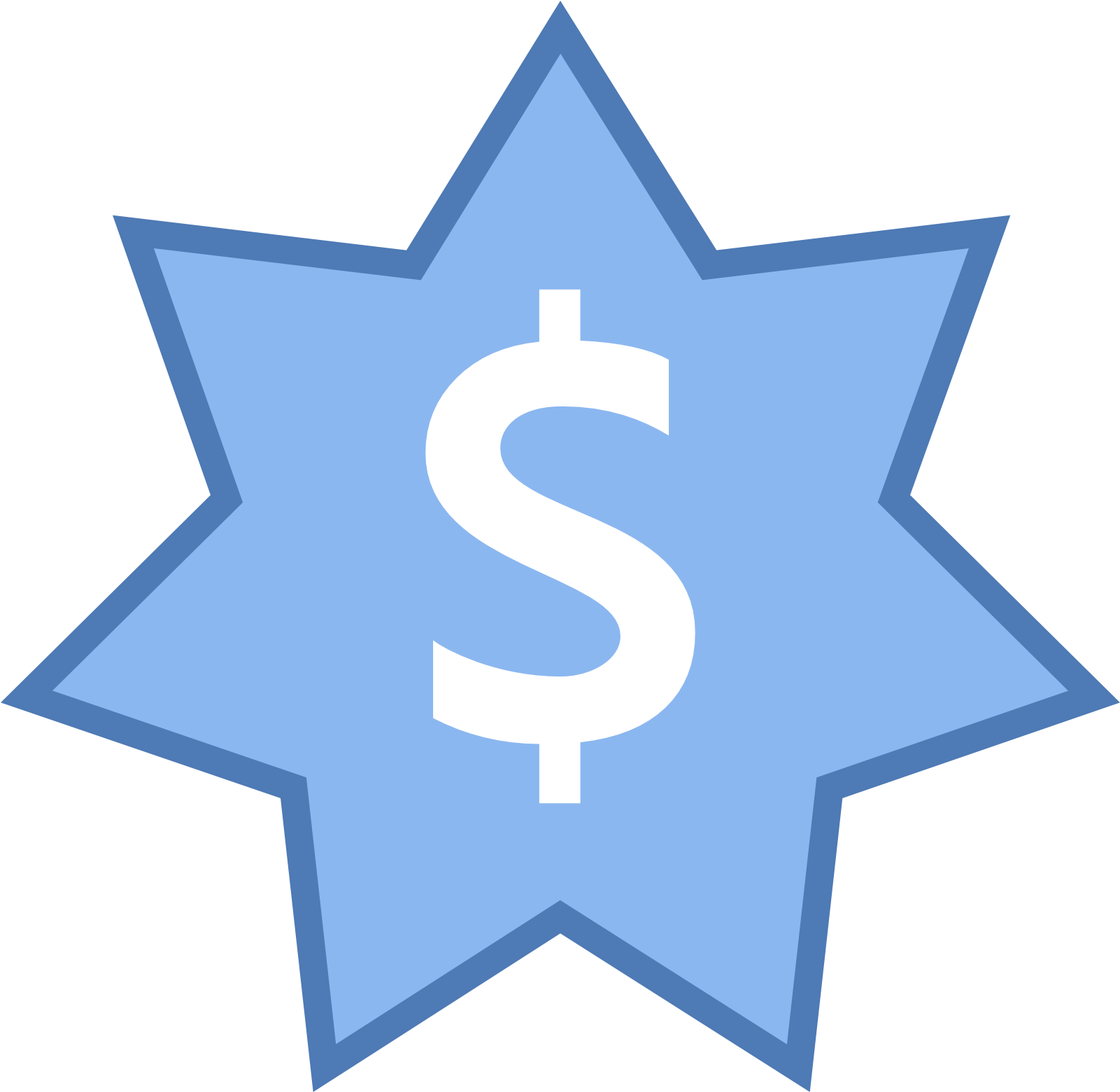 Australian Dollar Icon - Blue Dollar Sign Icon (1600x1600), Png Download