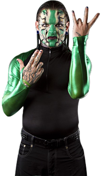 Jeff Hardy Green Face Paint - Jeff Hardy Face Paint Green (368x588), Png Download