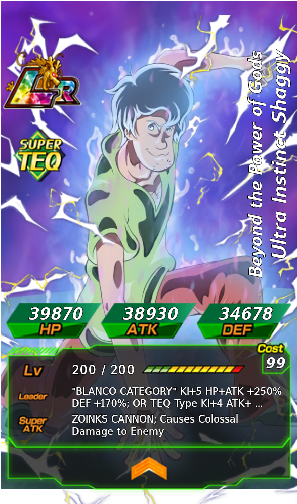 Source - Reddit - Mui Shaggy Dokkan Battle (720x1043), Png Download