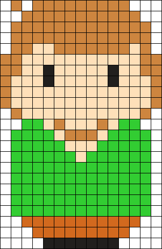 Shaggy Perler Bead Pattern / Bead Sprite - Perler Bead Scooby Doo (316x484), Png Download