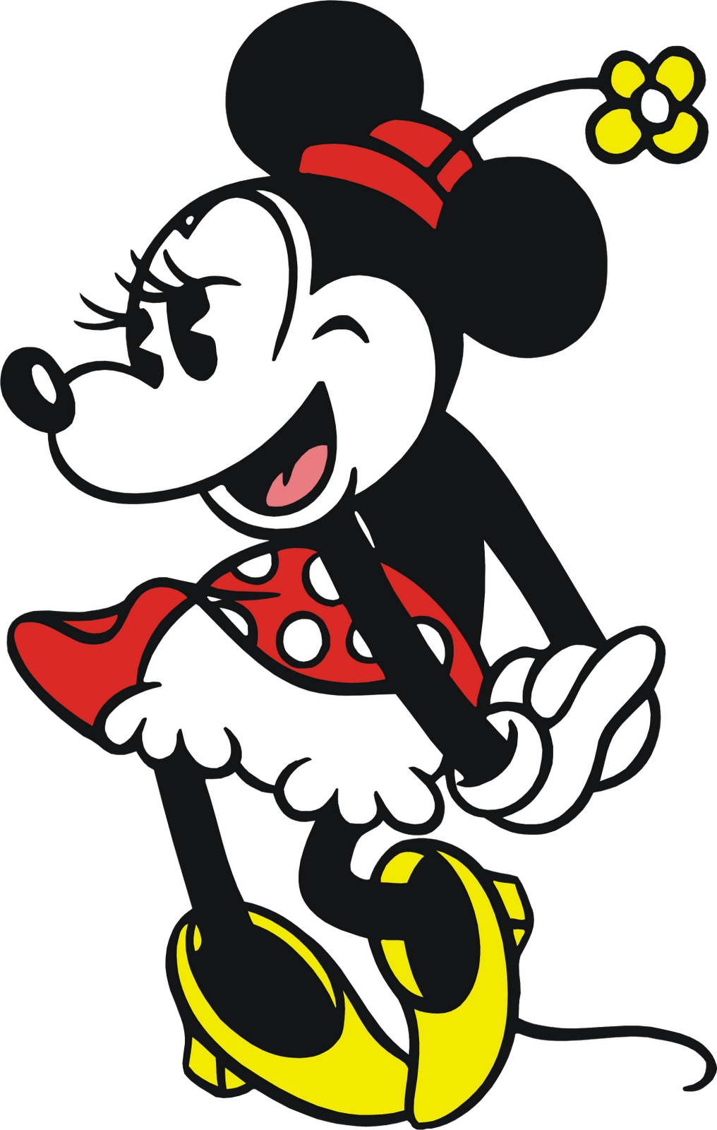 Passatempo Da Ana - Minnie Mouse Old Png (1016x1600), Png Download