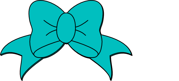 Minnie Mouse Bow Clipart - Minnie Mouse Teal Bow (600x271), Png Download