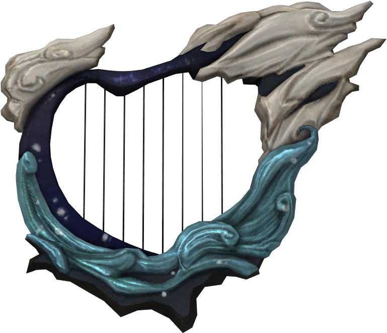 Harp Transparent Background Png - Goddess Harp Hyrule Warriors (831x700), Png Download