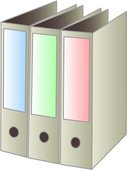 3 Binders Clipart Png (442x600), Png Download