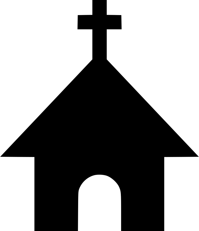 Graphic Free Church Transparent Symbol - F 22 Raptor Clipart (848x980), Png Download