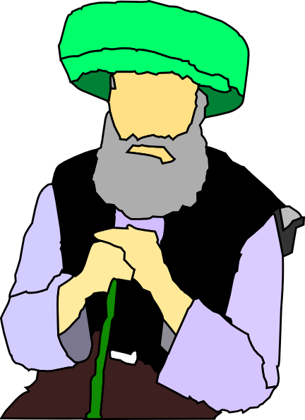Small - Muslim Old Man Clipart (432x595), Png Download