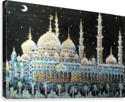 Sheik Seyad Masjid Canvas Print - Printing (429x352), Png Download