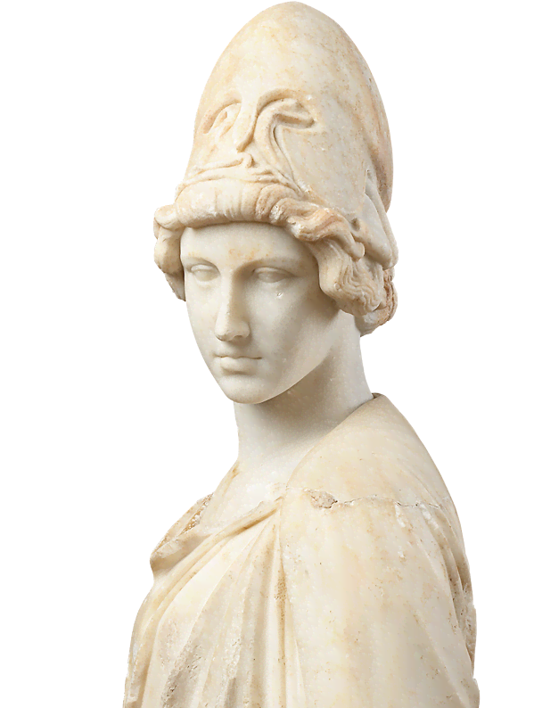 Athena Of Myron, From Rome, Lucullus' Gardens, Augustan - Athene Ja Marsyas (720x835), Png Download
