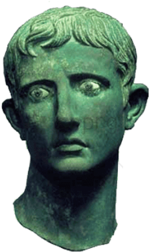 Augustus Bust - Under The Eyes Of Augustus (400x400), Png Download