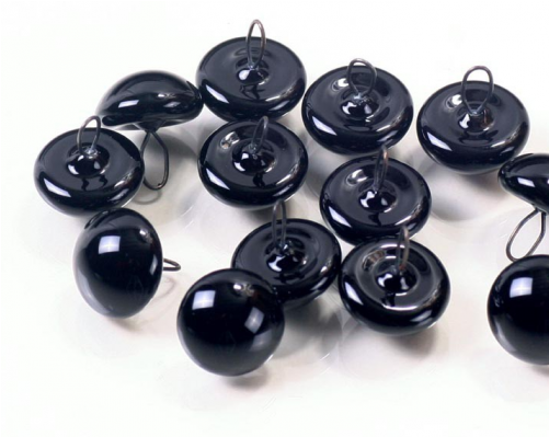 Black Shiny 20mm German Made - Toy (500x500), Png Download