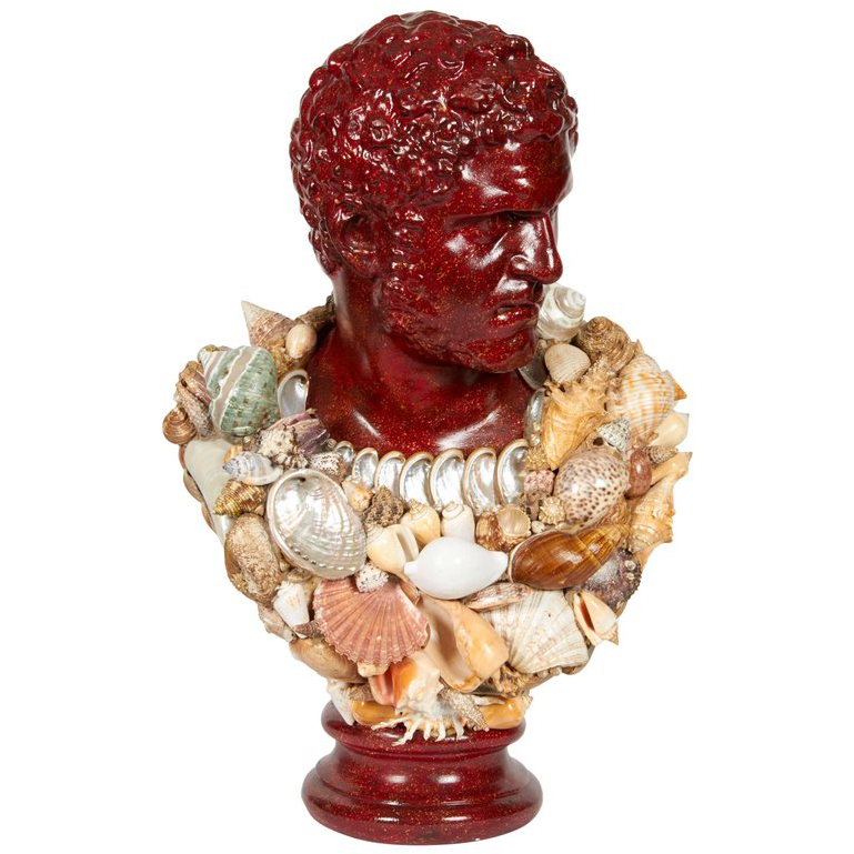 Faux Porphyry Seashell Bust Of Caracalla After Anthony - Caracalla (1000x1000), Png Download